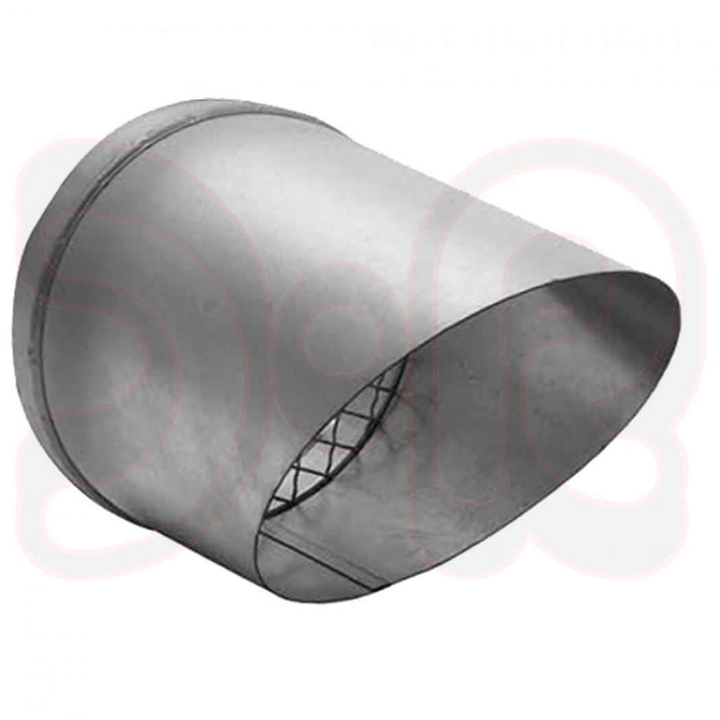 Ausblasstutzen mit Schutzgitter Ø 150mm