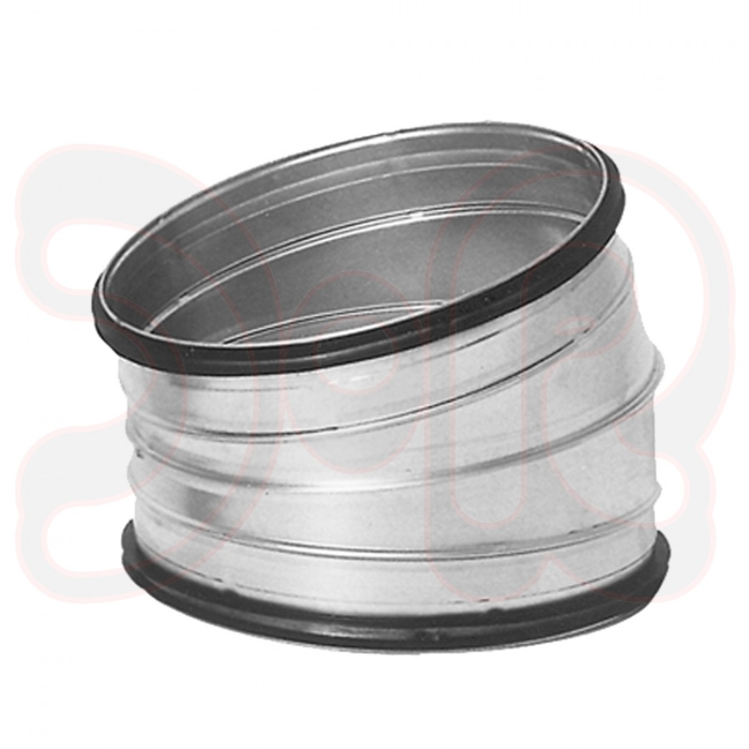 Bogen 60° aus 4 Segmenten bei 90° Ø 355mm