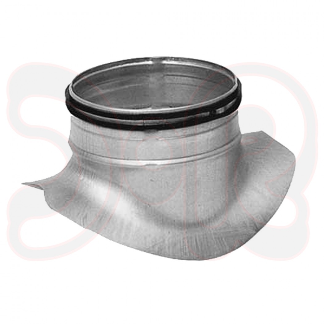 Sattelstutzen 90° mit doppelter Gummilippendichtung d1 Ø 315mm, d3 Ø 200mm