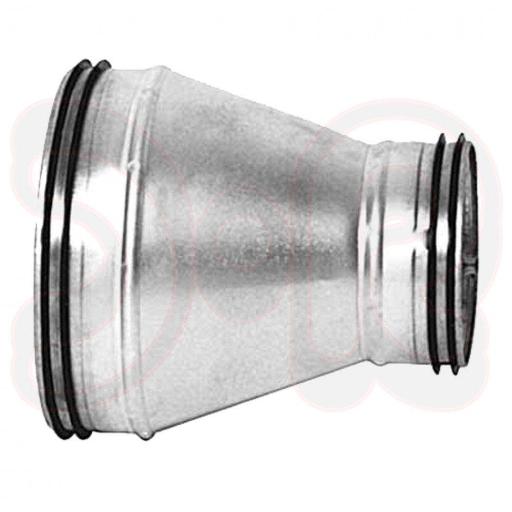 Reduzierung mit doppelter Gummidichtung d1 Ø 500mm, d2 Ø 315mm