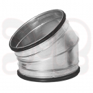 Bogen 30° aus 4 Segmenten bei 90° Ø 450mm