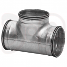 T-Stück 90° mit doppelter Gummilippendichtung d1 Ø 250mm, d3 Ø 180mm