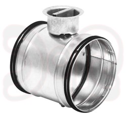 Absperrklappe luftdicht mit doppelter Gummilippendichtung