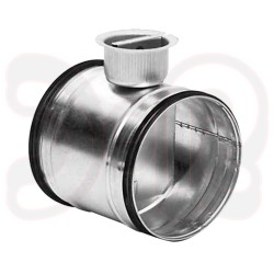 Regulierklappe luftdicht mit doppelter Gummilippendichtung , 35% frei bei geschl. Klapp